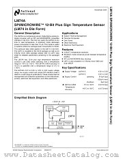 LM74A-5MDA datasheet pdf National Semiconductor