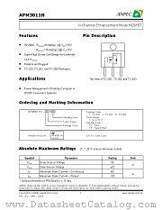 APM3011NUC-TU datasheet pdf ANPEC Electronics Corporation