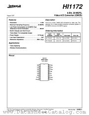 HI1172 datasheet pdf Intersil