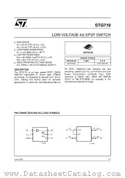STG719FTR datasheet pdf ST Microelectronics