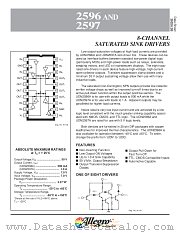UDQ2596A datasheet pdf Allegro MicroSystems