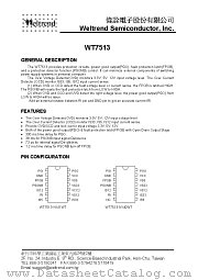 WT7513 datasheet pdf Weltrend Semiconductor