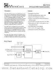 MK1705A datasheet pdf Integrated Circuit Systems