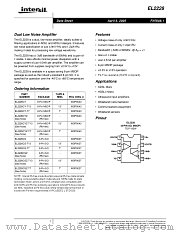 EL2228CY-T7 datasheet pdf Intersil