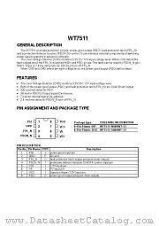 WT7511-S080WT-12 datasheet pdf Unknow