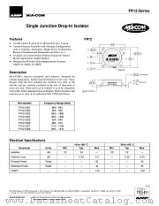FR12-0001 datasheet pdf Tyco Electronics