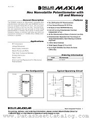 DS3930E datasheet pdf MAXIM - Dallas Semiconductor