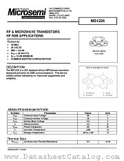 MS1226 datasheet pdf Microsemi