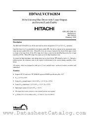 HD74ALVCF162834 datasheet pdf Hitachi Semiconductor