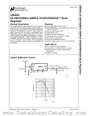 LM2852XMXAX-2.5 datasheet pdf National Semiconductor