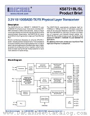 KS8721BL datasheet pdf Micrel Semiconductor