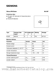 BA887 datasheet pdf Siemens