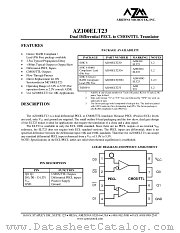 AZ100ELT23DG datasheet pdf Arizona Microtek