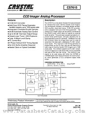 CS7615-KQ datasheet pdf Cirrus Logic