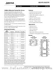 EL5170IYZ-T7 datasheet pdf Intersil