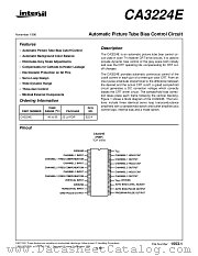 CA3224E datasheet pdf Intersil
