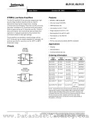 EL5132IS-T13 datasheet pdf Intersil