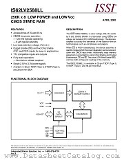 IS62LV2568LL-70BI datasheet pdf Integrated Silicon Solution Inc