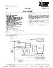 X24C16S14-2.7 datasheet pdf Xicor