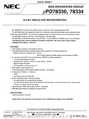 UPD78334 datasheet pdf NEC