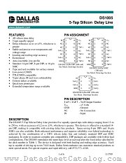 DS1005-250 datasheet pdf MAXIM - Dallas Semiconductor