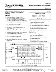 MT9300BV datasheet pdf Zarlink Semiconductor