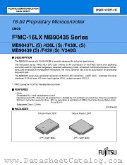 MB90437L datasheet pdf Fujitsu Microelectronics