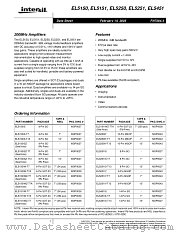 EL5150ISZ datasheet pdf Intersil