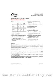 HYB39L256160AC datasheet pdf Infineon