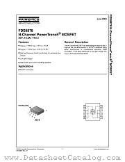 FDS8878 datasheet pdf Fairchild Semiconductor