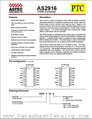 AS2916B16NT datasheet pdf Princeton Technology Corporation