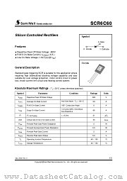 LSCR6C60 datasheet pdf SemiWell Semiconductor