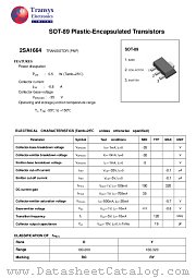 2SA1664 datasheet pdf TRANSYS Electronics Limited