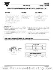 DG4599DL datasheet pdf Vishay