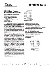 CD14538 datasheet pdf Texas Instruments