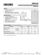 DMN100-7 datasheet pdf Diodes