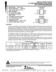 TLV2772AIDGK datasheet pdf Texas Instruments