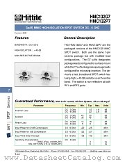 HMC132P7 datasheet pdf Hittite Microwave Corporation