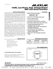 MAX5721AUA datasheet pdf MAXIM - Dallas Semiconductor