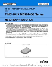 MB90F443GPF datasheet pdf Fujitsu Microelectronics
