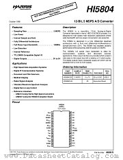 HI5804 datasheet pdf Intersil