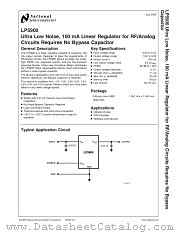 LP5900TL-2.0 datasheet pdf National Semiconductor