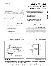 MAX5480BEEE datasheet pdf MAXIM - Dallas Semiconductor