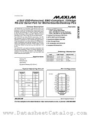 MAX3185EAP datasheet pdf MAXIM - Dallas Semiconductor