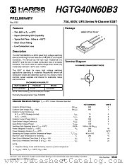 HGTG40N6 datasheet pdf Harris Semiconductor