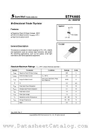 STF4A60 datasheet pdf SemiWell Semiconductor