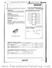 M54515P datasheet pdf Mitsubishi Electric Corporation