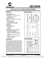 28LV64A-30I/P datasheet pdf Microchip