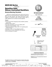 MCR100-006 datasheet pdf ON Semiconductor