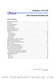 W77LE58-25 datasheet pdf Winbond Electronics